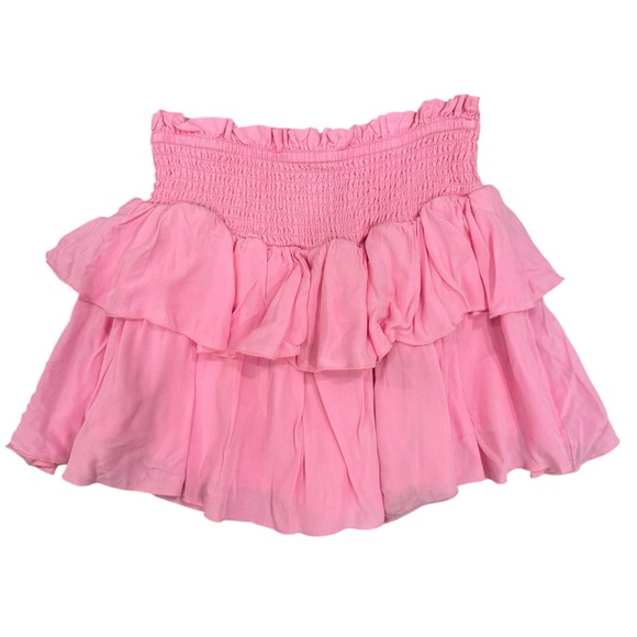 Katie J NYC Girls Pink Ruffled Skirt Size Large - Picture 3 of 4